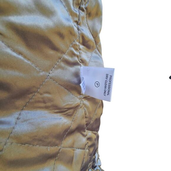 Calvin Klein Women’s 2X Wool Blend Duffle Coat Black Hooded Toggle Front Lined - Picture 9 of 9